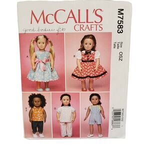 McCalls American Girl Doll Sewing Pattern CUT Fancy Dress Vintage Sewing